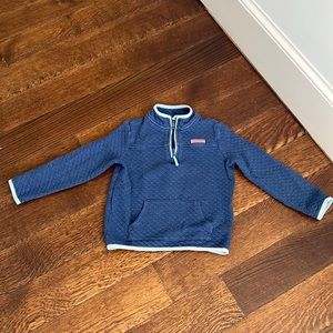 Vineyard Vines Girls Shep Shirt Pullover - Quarter Zip - SIZE M (10-12)